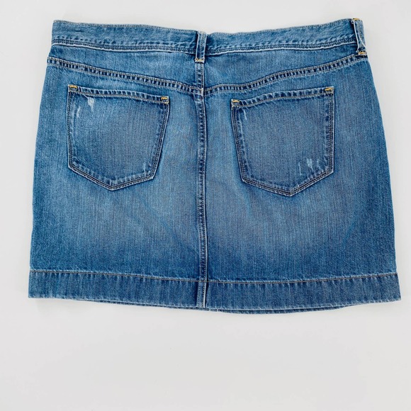 Old Navy High-Waisted Distressed Jean Skirt  14 MOVING SALE!!!! - Picture 2 of 6